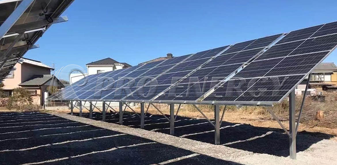950 kWp シングルポスト地上設置システムソリューション