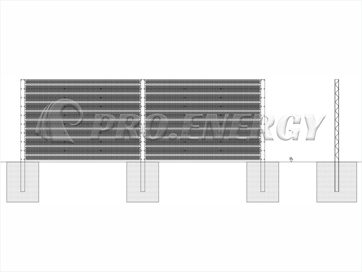 Perforated Metal Windbreak Fence Features
