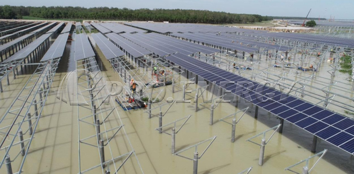 50MWp水力発電太陽光発電架台システムソリューション