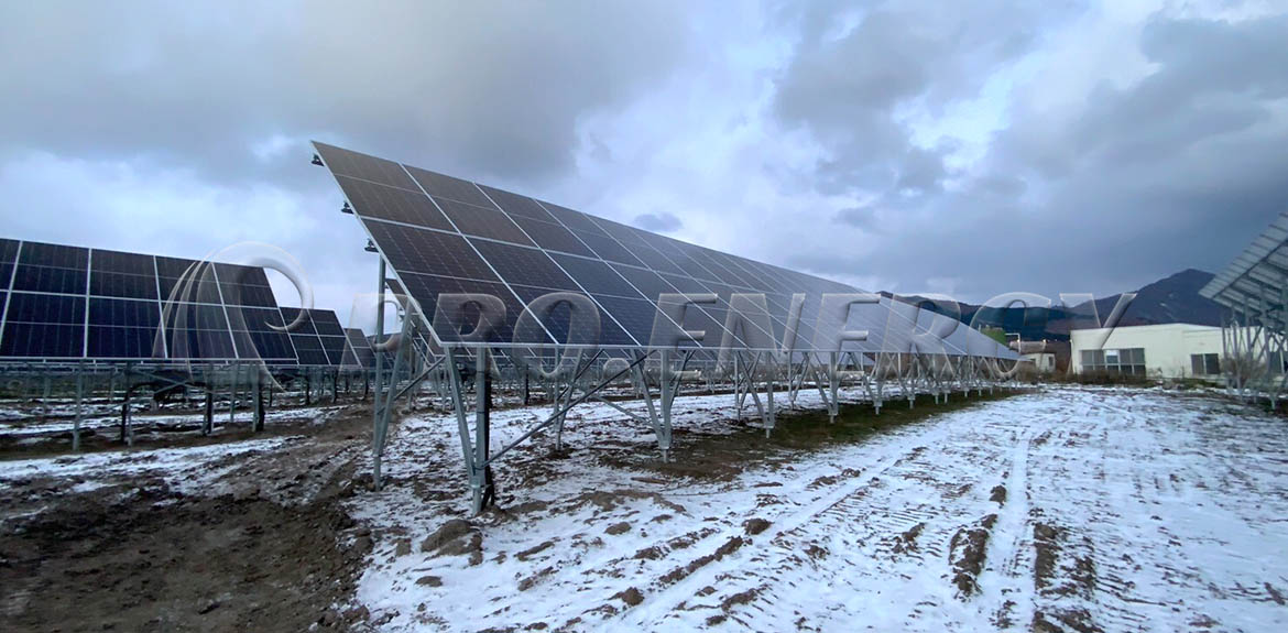 炭素鋼製地上設置型太陽光発電システムソリューション