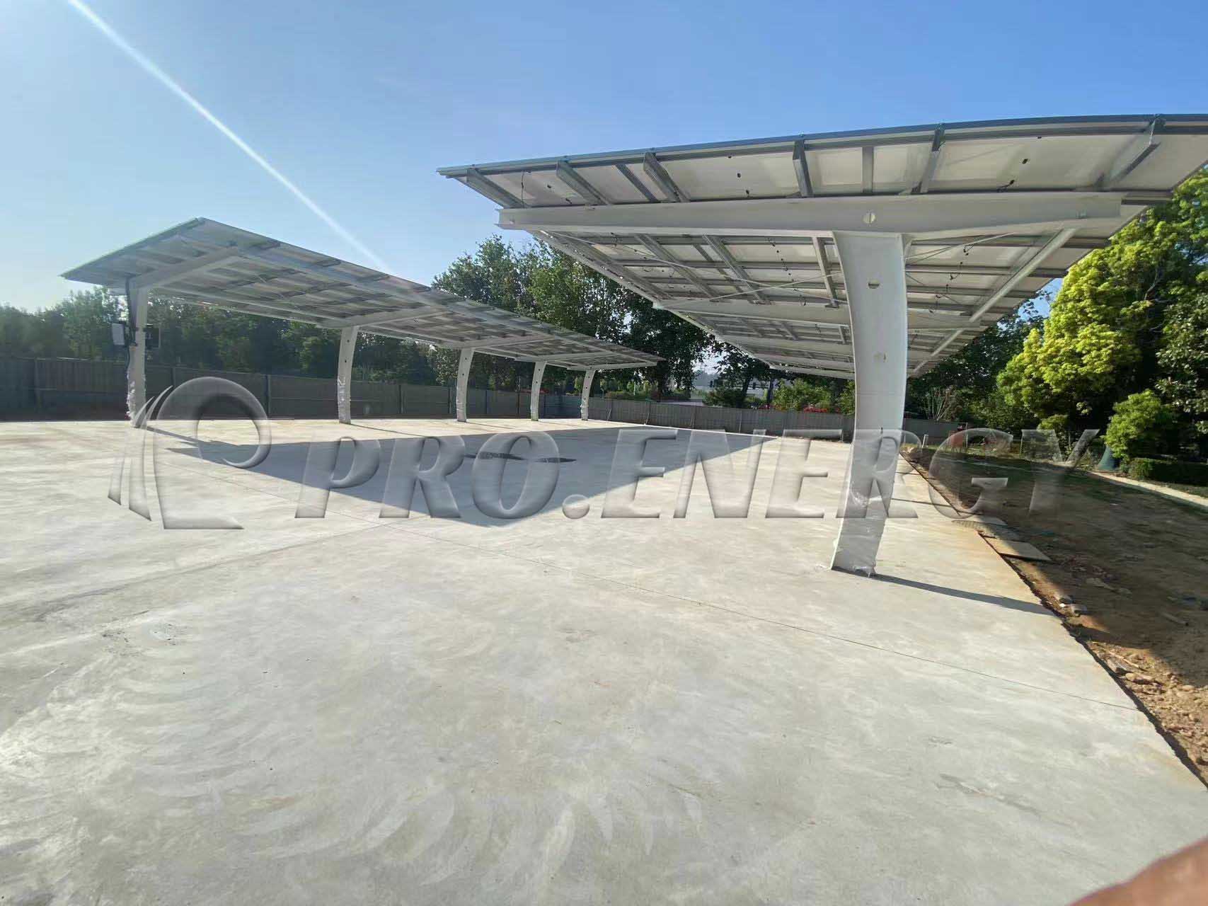 PROFENCE.ENERGY hot-dip galvanized solar carport frame project