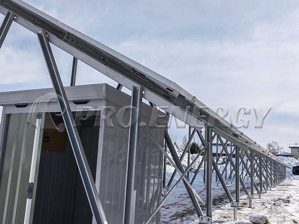 PROFENCE.ENERGY S350GD C‑section steel PV racking system on‑site installation for heavy‑snow climate PROFENCE.ENERGY S350GD C‑section steel PV racking system on‑site installation for heavy‑snow climate
